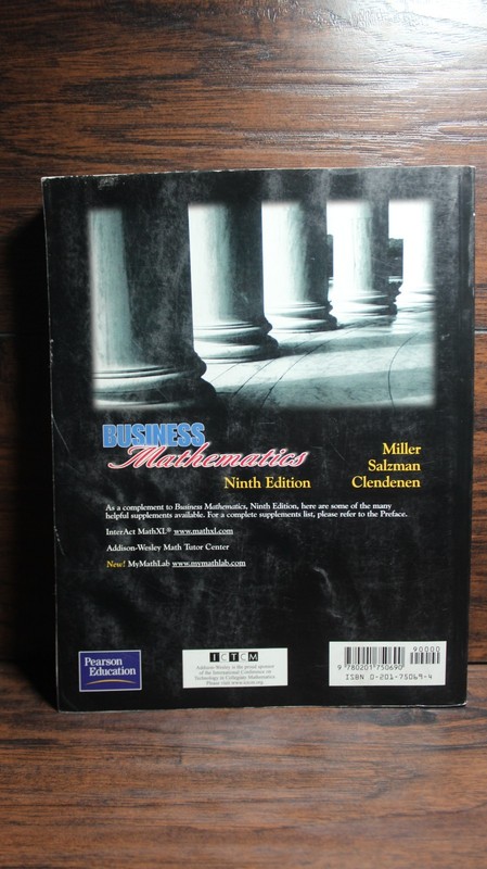 Business Mathematics (9th Edition) Paperback gallery