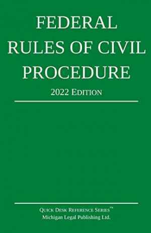Federal Rules of Civil – Paperback, by Michigan Legal Publishing – Acceptable