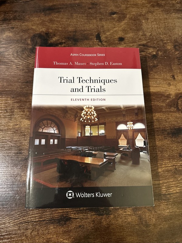 Trial Techniques and Trials (Aspen – Paperback, by Mauet Thomas A.; – Acceptable