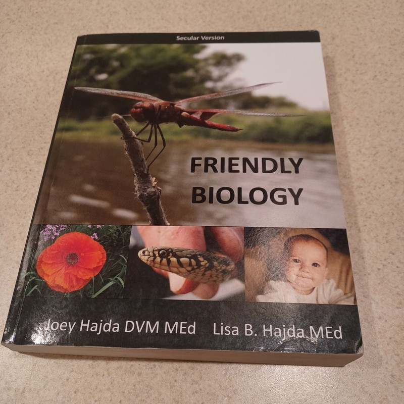 Friendly Biology Secular Version by Joey Hajda & Lisa Hajda Paperback Textbook