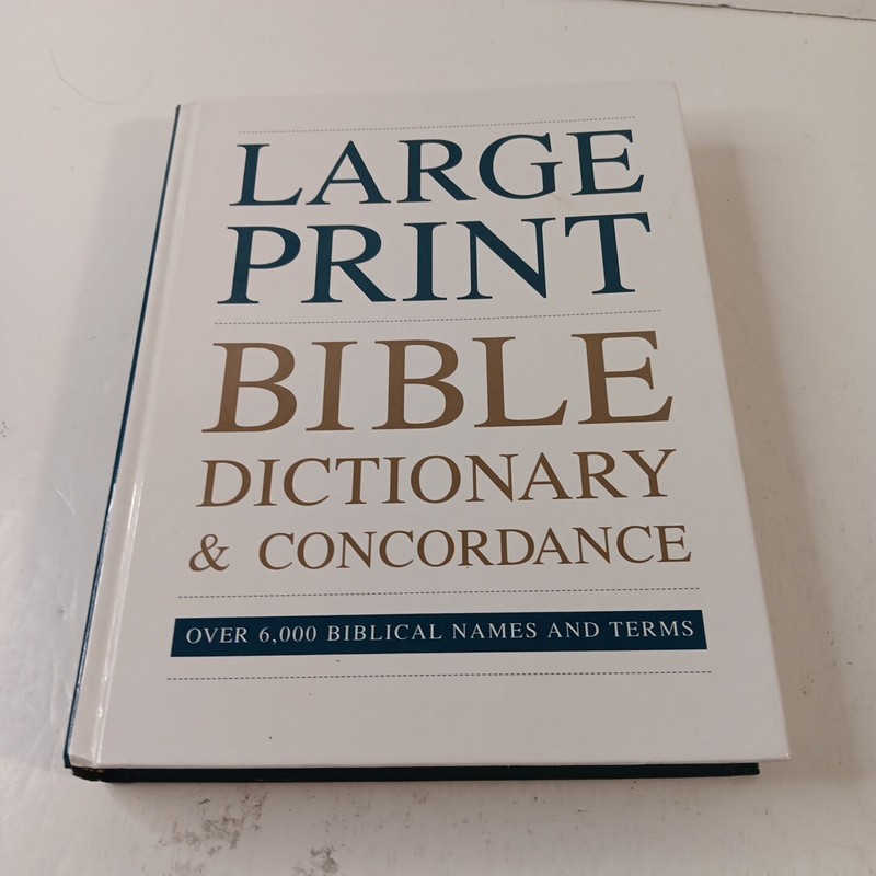 Bible LARGE PRINT Dictionary & Concordance 6,000 Entries H/C Ottenheimer 1995