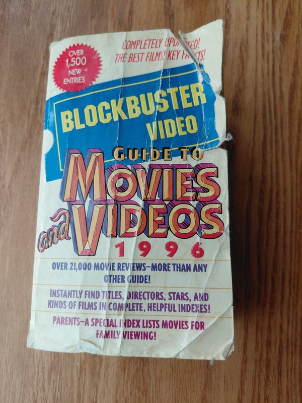 Blockbuster Entertainment Vintage Guide to Movies and Videos 1996