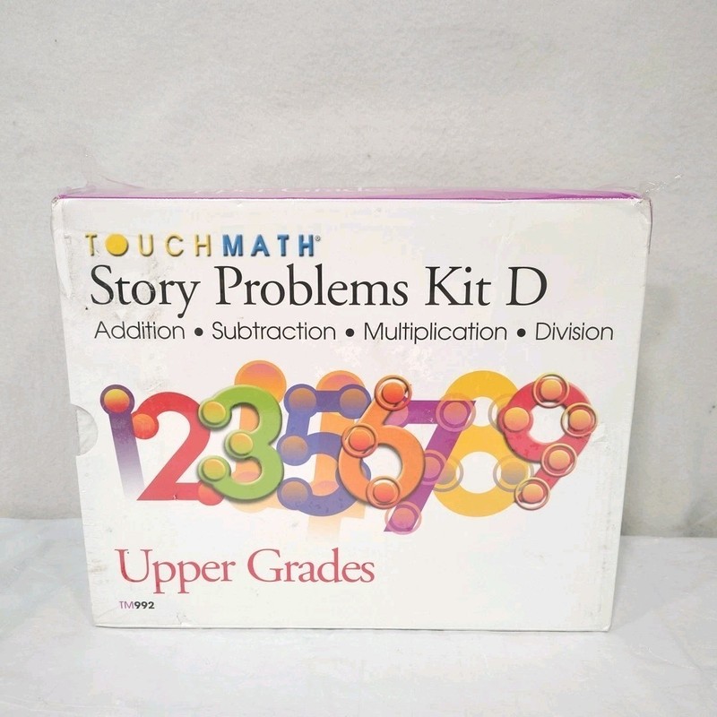 Touch Math Touchmath Story Problems Kit D Upper Grades TM992 Arithmet New Sealed
