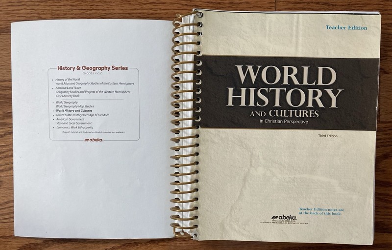Abeka World History and Cultures Third Edition Teacher Edition gallery