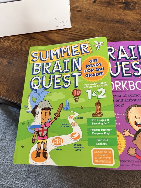 Brain Quest Workbook Grades 1-5, Education, Math, Over 150 Stickers, Common Core