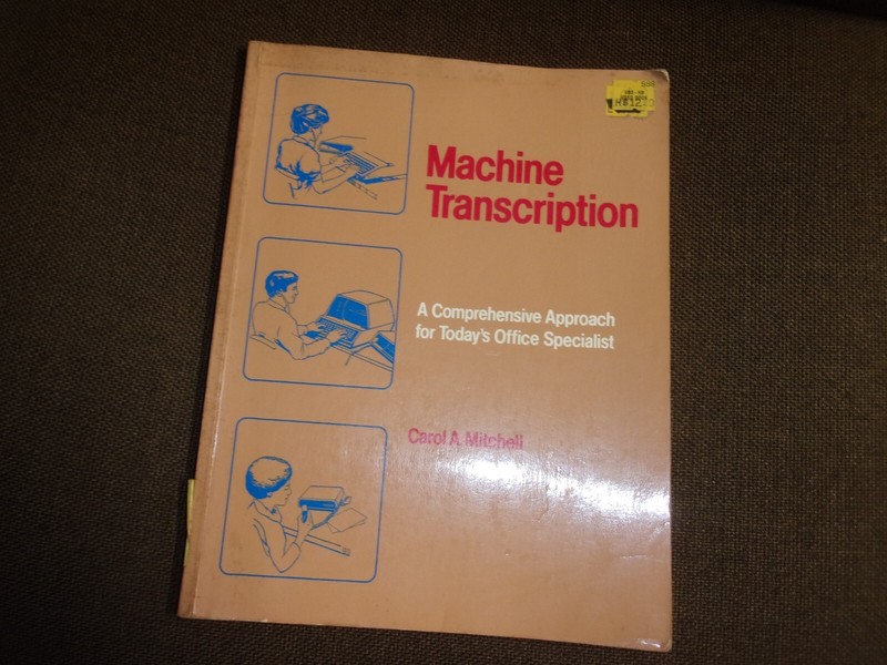 1986 Machine Transcription A comprehensive Approach Carol A Mitchell