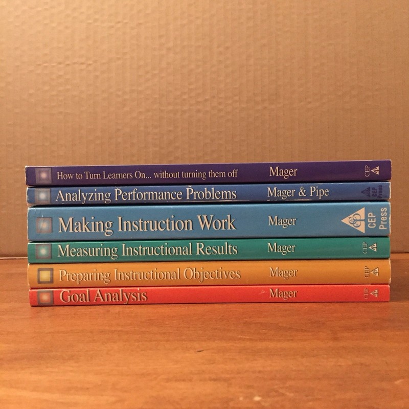 New Mager Six-Pack by Robert F. Mager 1997 6 Volume Set of Trade Paperbacks Good