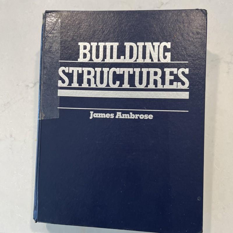Building Structures by James Ambrose 1988 Edition Text Book Architecture Book