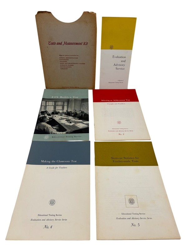 ETS Tests and Measurement Kit 1950s 1960s Education Testing Booklet Set Lot