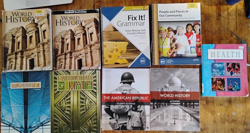 BJU Press Textbooks Lot – 6th – 8th Grade Christian Curriculum