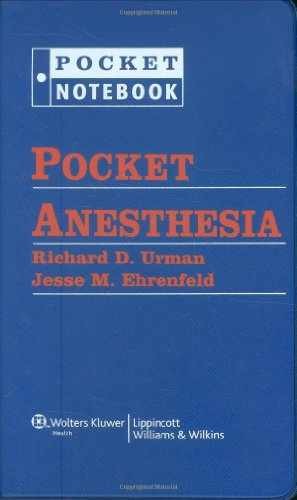 Pocket Anesthesia – Ring-bound, by Urman Richard D. M.D.; Ehrenfeld – Very Good