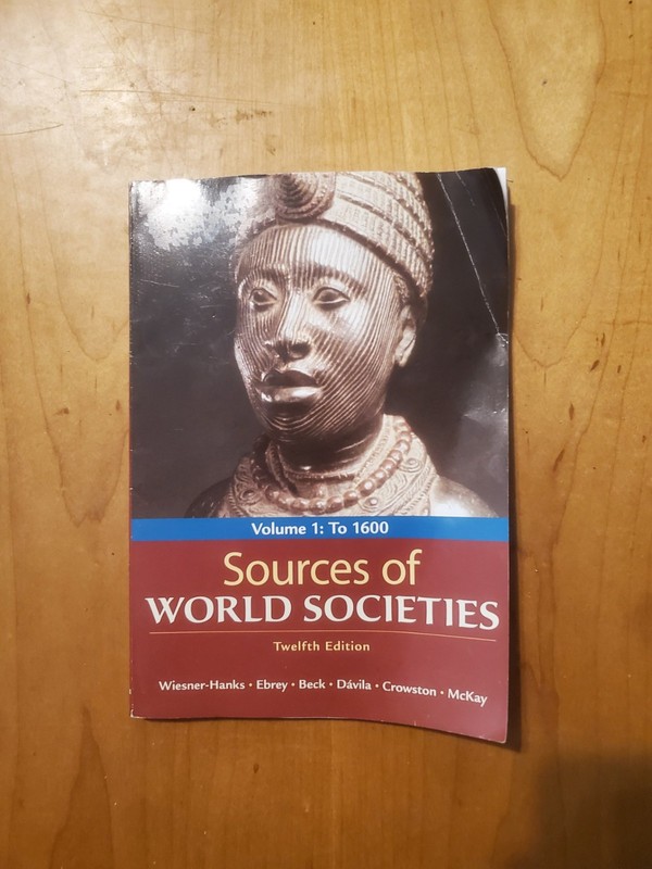 Beck, Ebrey et al SOURCES OF WORLD SOCIEITES VOL. 1 TO 1600 ppbk 2021 GOOD