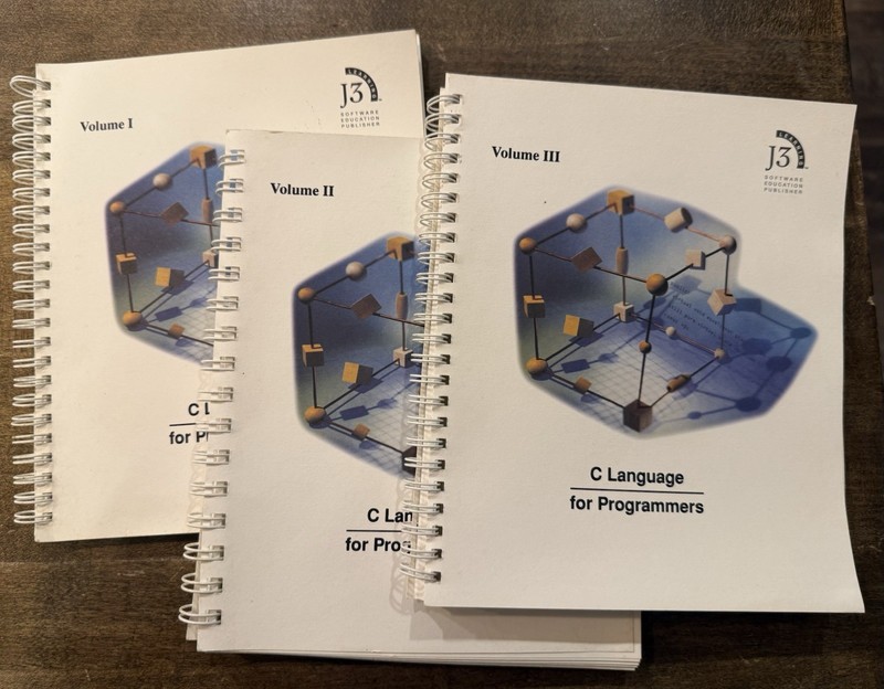 LOT of 3 C Language for Programmers by J3 Software Education Publisher