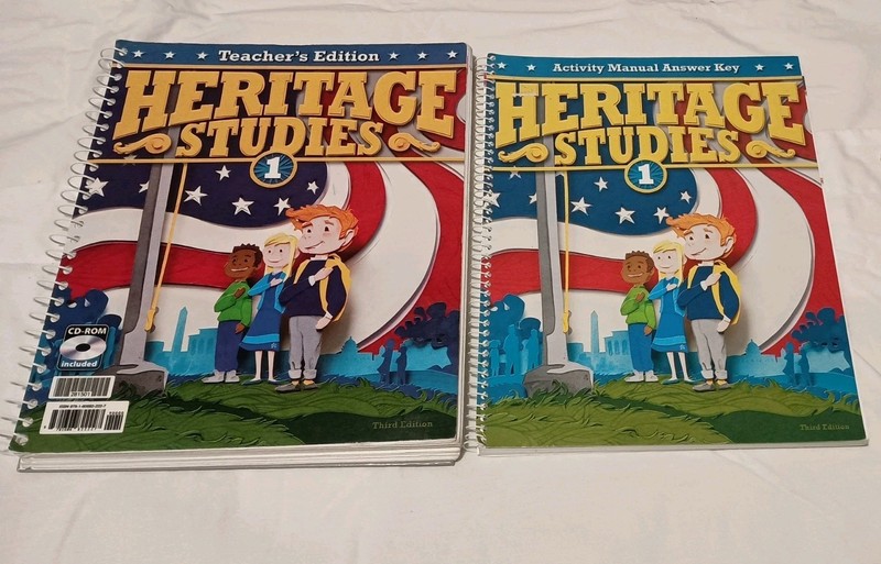 BJU Heritage Studies 1 Teacher’s Edition NO CD Activity Answer Key 3rd EDITION