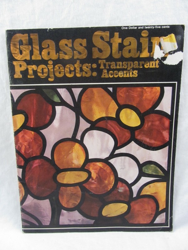 Book – Glass Stain Projects Transparent Accents, 1972, Ingeborg Hollingsworth