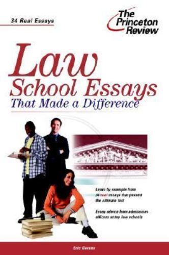 Law School Essays that Made a Difference (Graduate School Admissions Gui), Princ