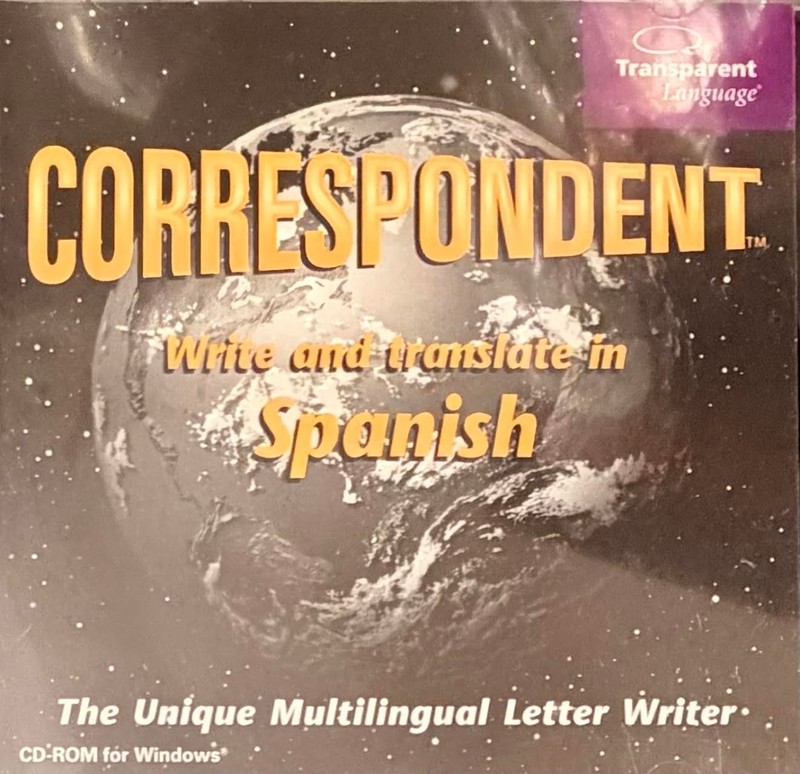 Correspondent, Write and Translate in Spanish (CD-ROM for Windows,Language,1999)