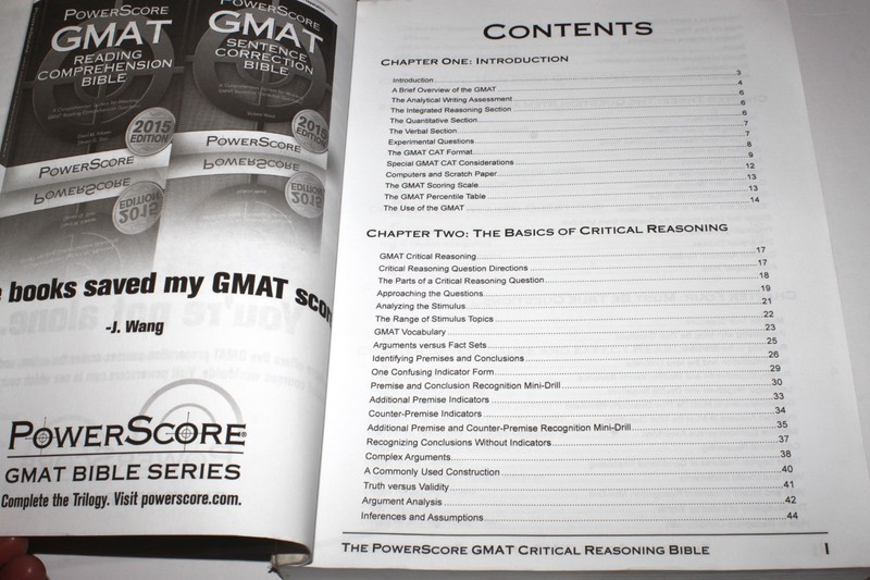 PowerScore GMAT Critical Reasoning Bible by David M. Killoran 2015 Edition gallery