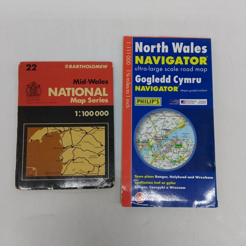 Bundle X19 Road/Leisure/Walking Maps & Guides to WALES, Ordnance Survey, Philips gallery