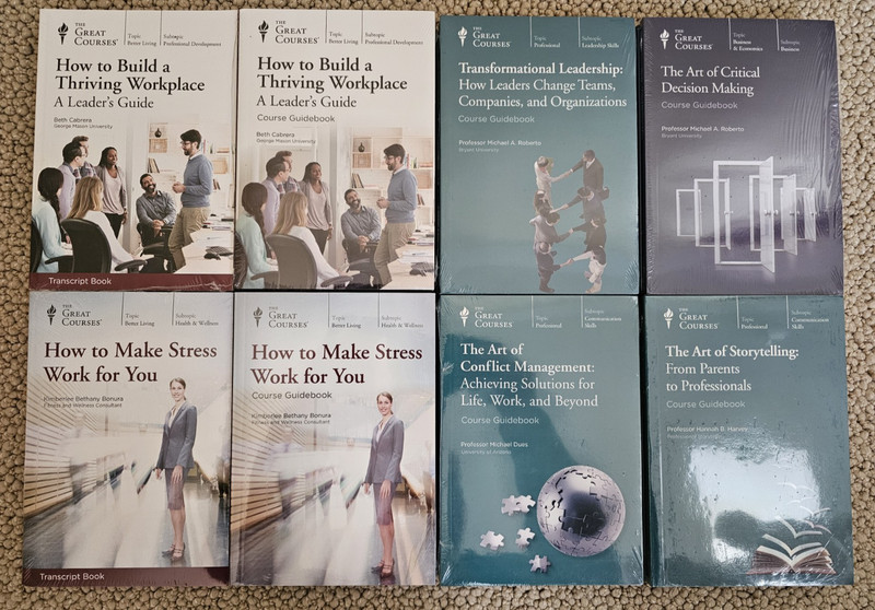 Bundle of The Great Courses Business/Leadership DVDs & Book Guides