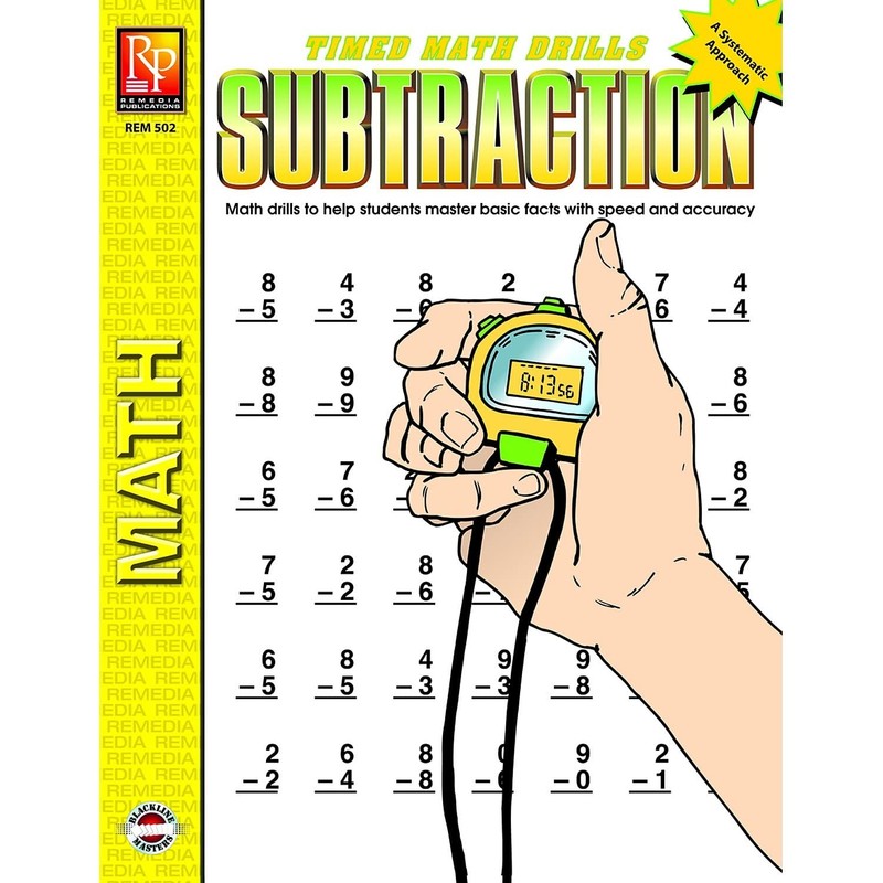 Timed Math Drills: Subtraction | Reproducible Activity Book