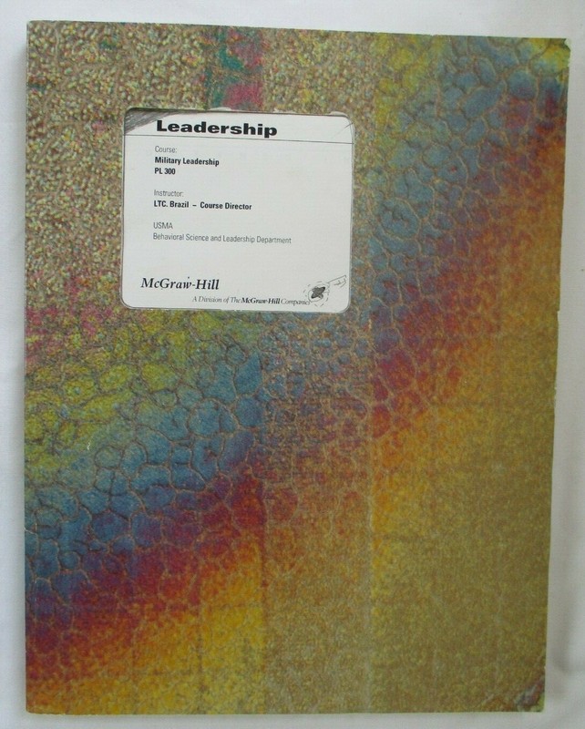 MILITARY LEADERSHIP COURSE SOFT COVER BOOK