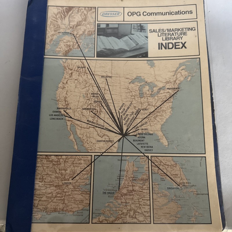 Vintage Dresser OPG Communications Sales And Marketing Index