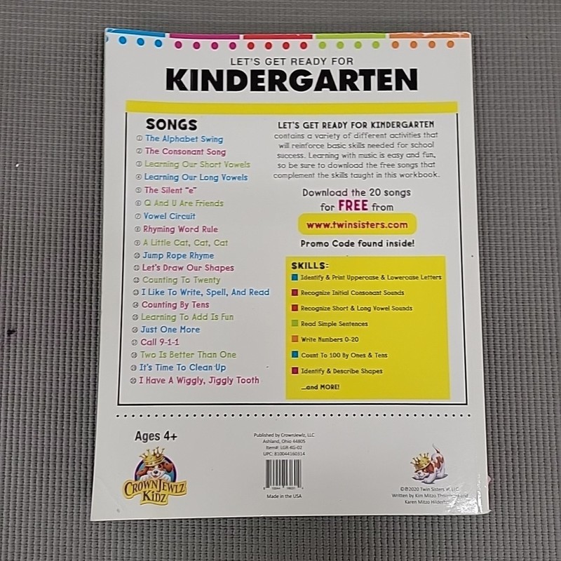 Let's Get Ready for Kindergarten Educational Workbook PB gallery