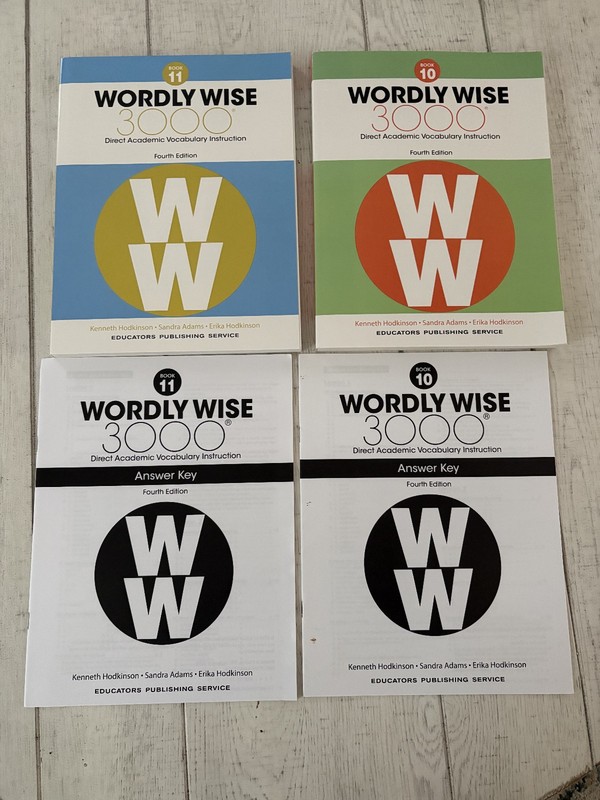 Wordly Wise 3000 Fourth Edition SET: Grade 10 & Grade 11 : Workbook & Ans. Key