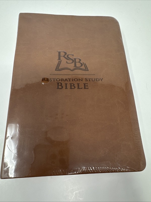 Restoration Study Bible Brown Leather 2011 BRAND NEW SEALED IN PLATIC