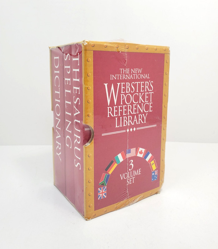 The New International Webster’s Pocket Reference Library 3 Volume Set NEW SEALED