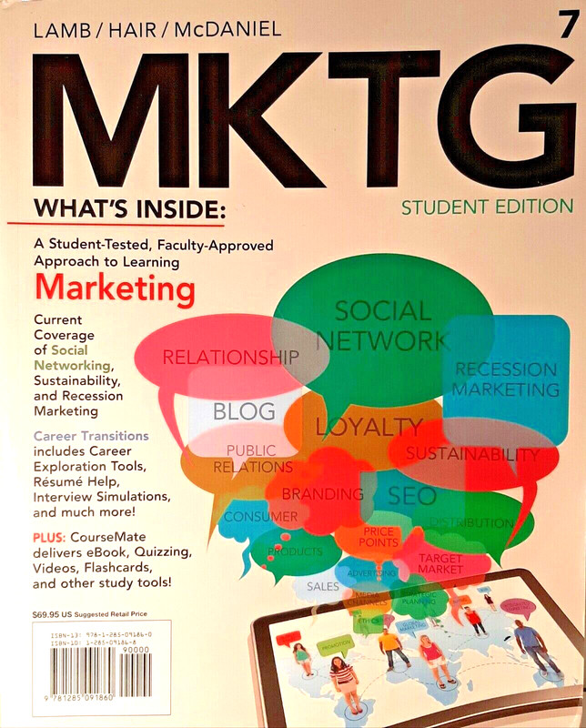 MKTG 7 Student Edition Book By Lamb/Hair/McDaniel (Paperback)C1