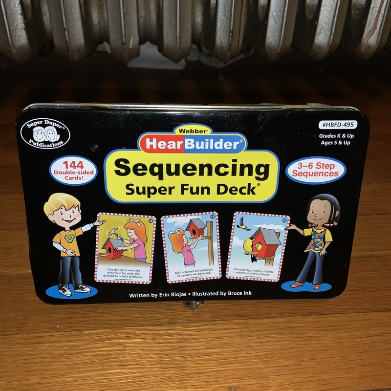 Super Duper Webber Hear Builder Sequencing Super Fun Deck Used Excellent 2012