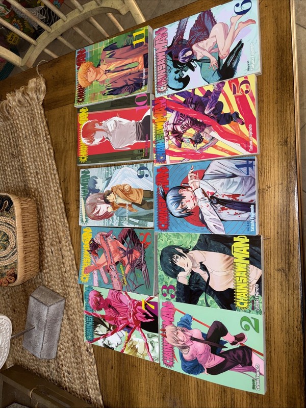 Chainsaw Man Collection 10 book set volumes 2-11 by Tatsuki by Fujimoto Tatsuki