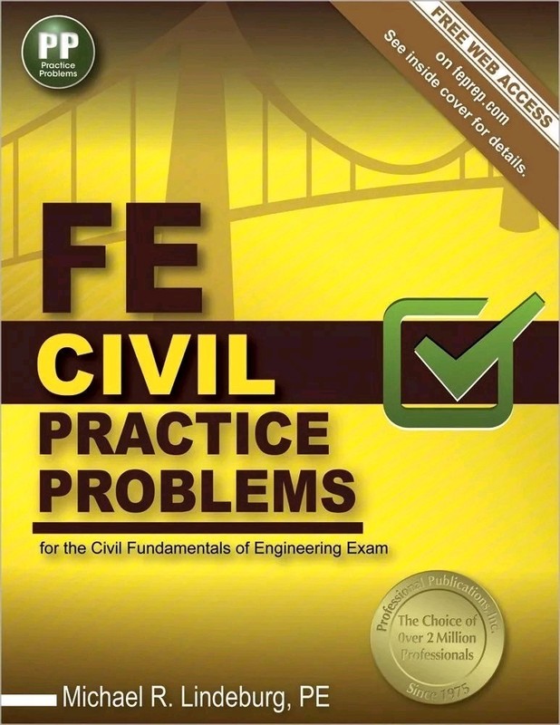 FE Civil Practice Problems by Michael R. Lindeburg (2014, Trade Paperback)