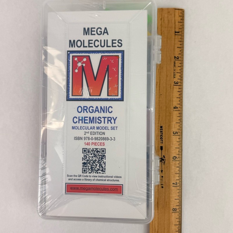 Organic Chemistry Molecular Model Set by Mega Molecules New 140 PCs 2nd Edition