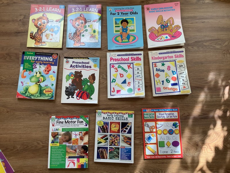 Preschool and Kindergarten skills books