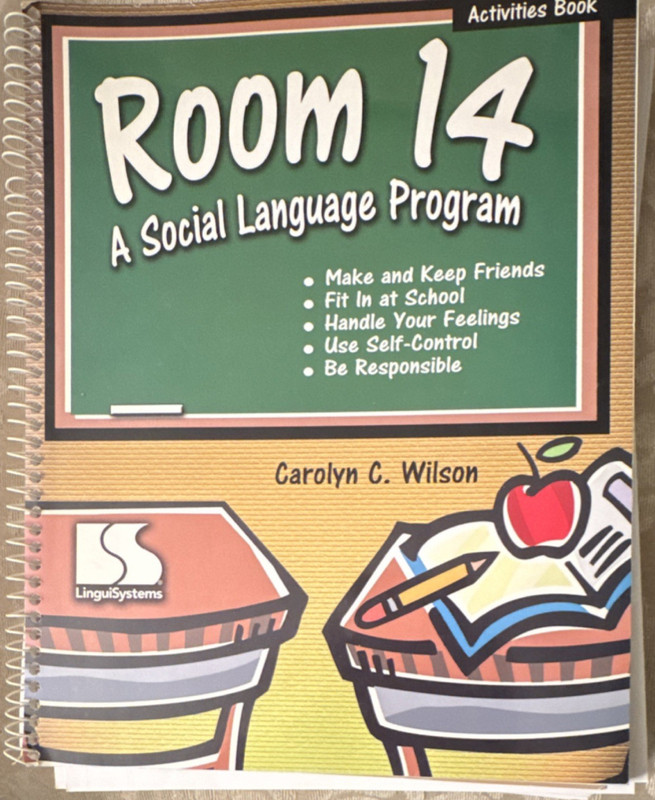 LinguiSystems Room 14 Social Language Activities Book Spiral Carolyn C. Wilson