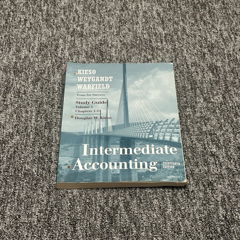 Intermediate Accounting: Study - Paperback, by Kieso Donald E.; - Very Good