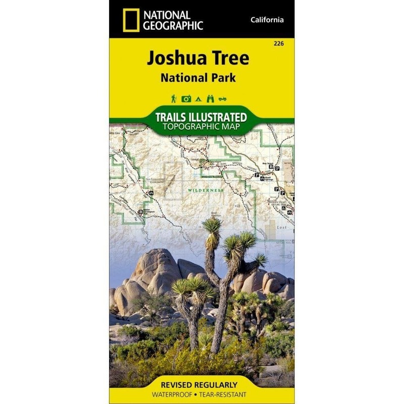 USA Joshua Tree National Park Trail Map – Nat Geo 226 hiking 2005 ed 70% OFF