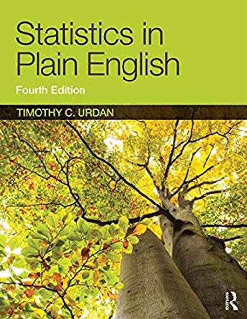 Statistics in Plain English Paperback Timothy C. Urdan