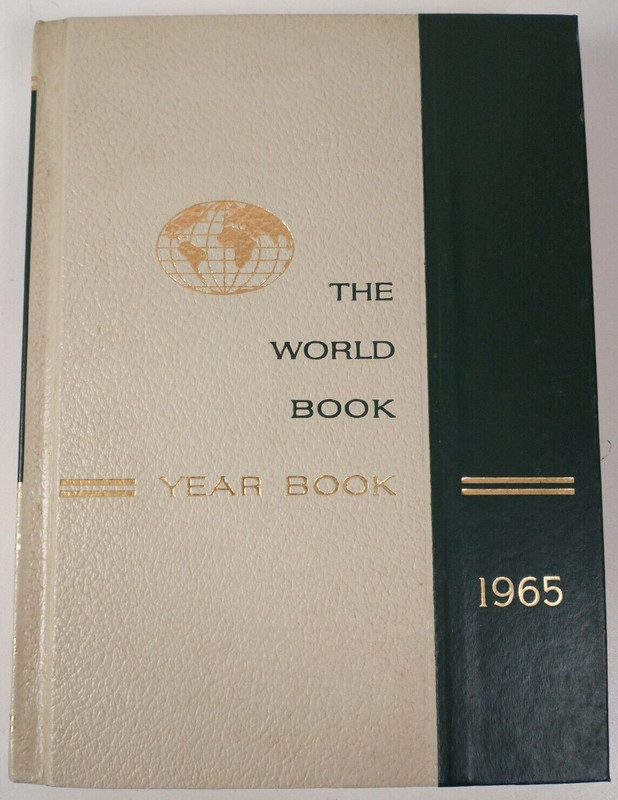 1965 World Book Encyclopedia Yearbook BIRTHDAY GIFT IDEA a Review of 1964 Events
