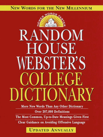 RANDOM HOUSE WEBSTER’S COLLEGE DICTIONARY – Hardcover **BRAND NEW**