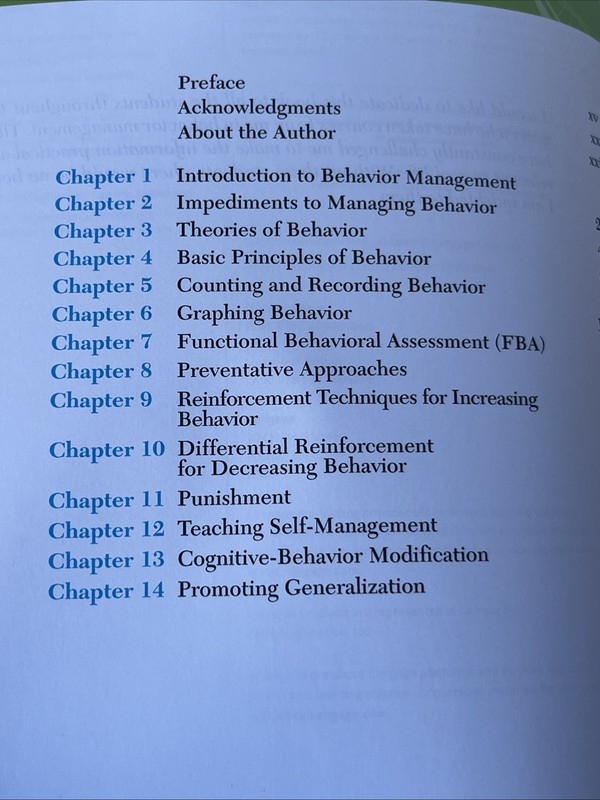 Behavior Management: From Theoretical Implications to Practical Applications gallery