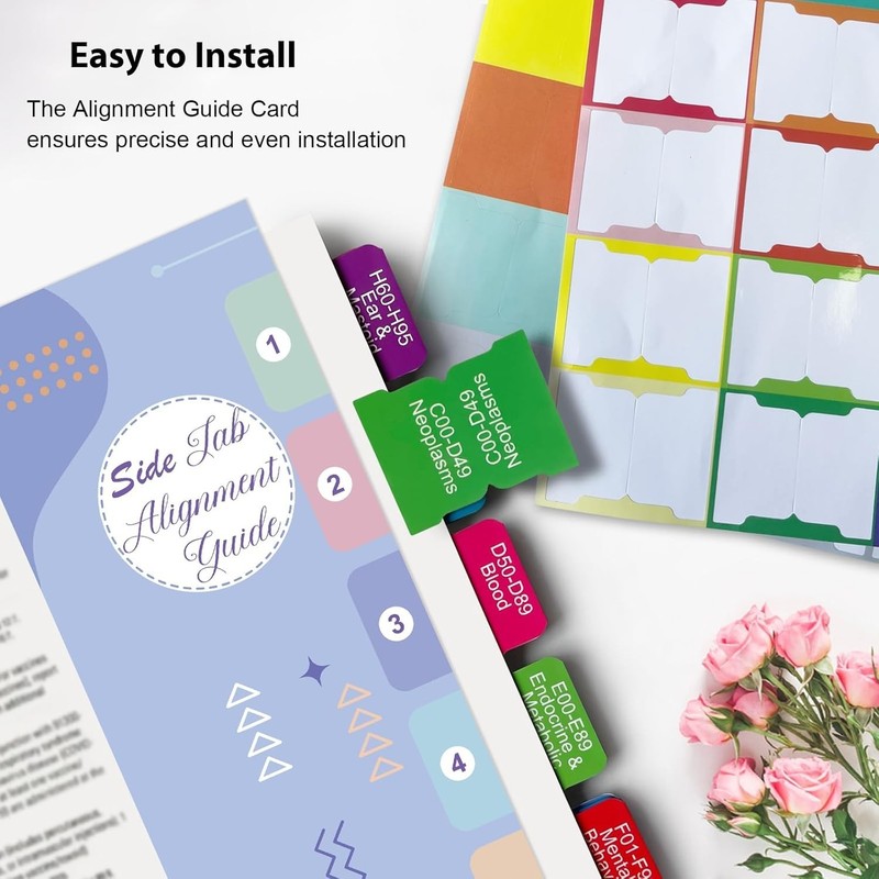 Upgraded CPT 2026 & ICD-10-CM Index Tabs - Color-Coded & Durable Set gallery