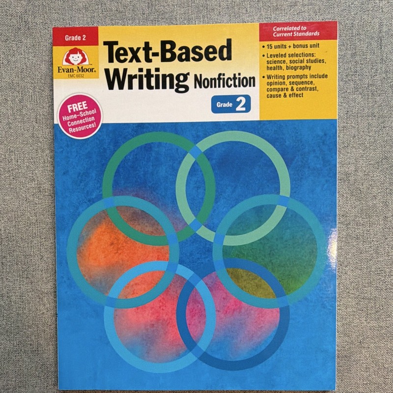 Evan-Moor Text-Based Writing Nonfiction Grade 2 Workbook EMC6032