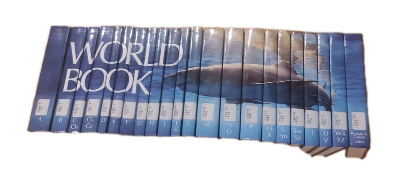 2023 World Book Encyclopedia Book Set Complete 22 Volume Set Ex Library FreeShip