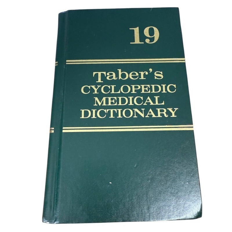 Tabers Cyclopedic Medical Dictionary 19. Very Good Unmarked Medicine Textbook
