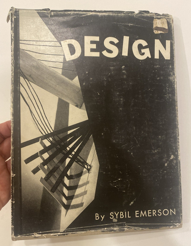 Design: A Creative Approach by Sybil Emerson Vintage HC Book Textbook 1961
