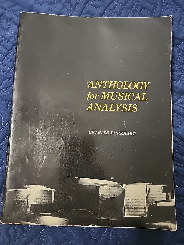 Anthology For Musical Analysis by Charles Burkhart 1964